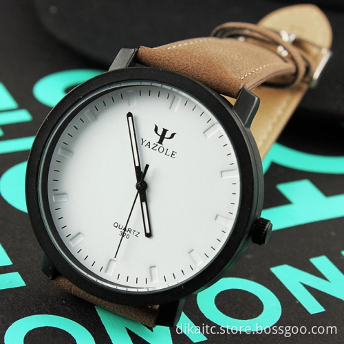 2021 YAZOLE 320 Hot Sell Couple Watch Practical Luminous Hands Clock Simple Fashion Leisure Quartz Wristwatch for Lovers Gifts